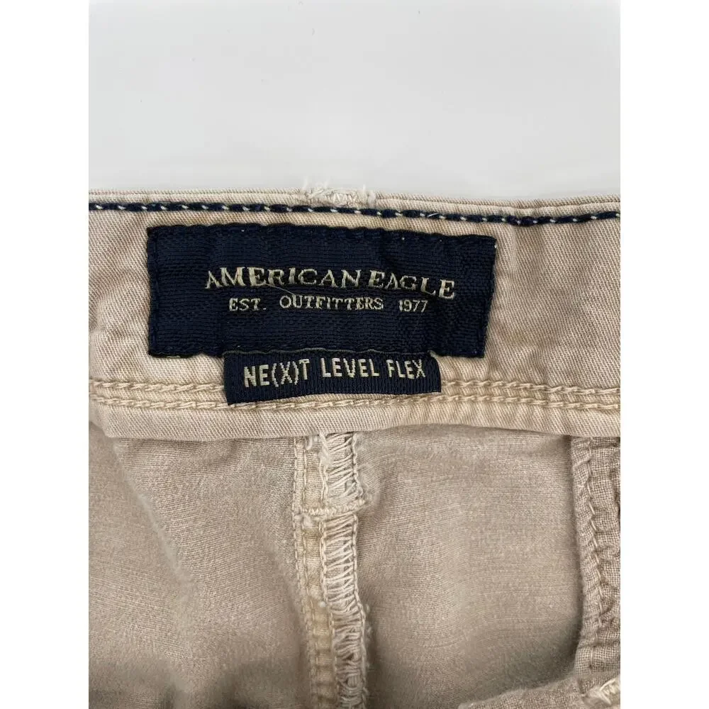 American Eagle Outfitters Chino Shorts Men’s 34 Khaki Next Level Stretch